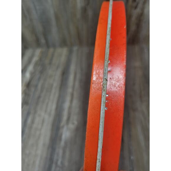 Vintage Ohio Art Chinese Checker, Round Tin Metal, Rusty Bent, No Marbles - Picture 7 of 7